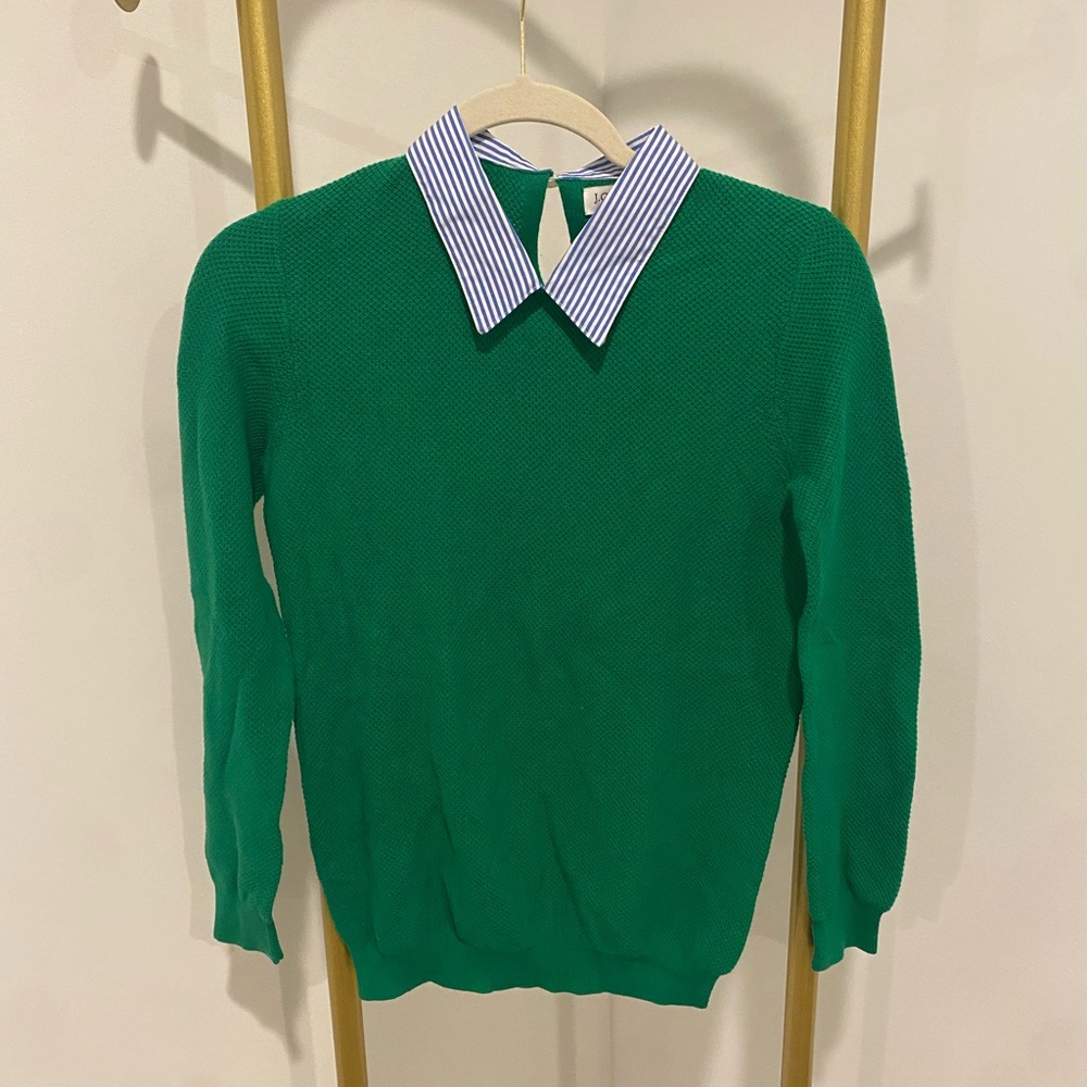 Green J. Crew top